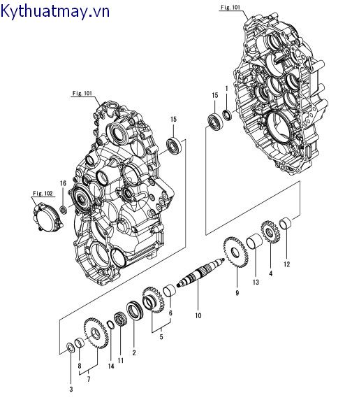 Trục truyền động di chuyển số 4